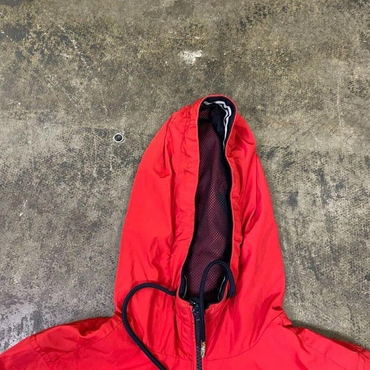 Tommy Hilfiger Rain Coat Y2K Full Zip Jacket, Red, Mens Small image 6