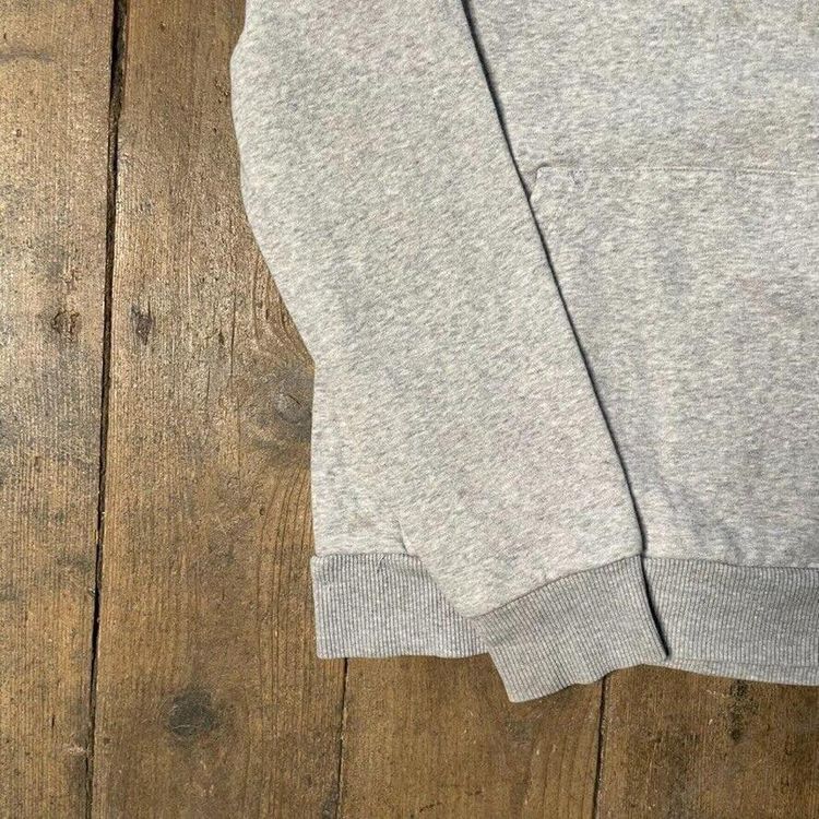 Puma Hoodie Spellout Y2K Sports Sweatshirt, Grey, Womens Large 5