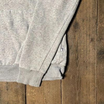 Puma Hoodie Spellout Y2K Sports Sweatshirt, Grey, Womens Large 4