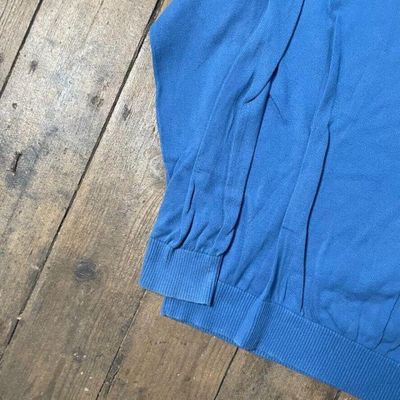 Tommy Hilfiger Jumper Knit V-Neck Knitted Sweater, Blue, Mens XL 5