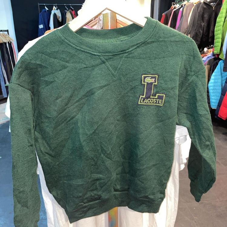 Dark green small Lacoste sweatshirt, fits true to size, excellent used condition. Message for more d image 1