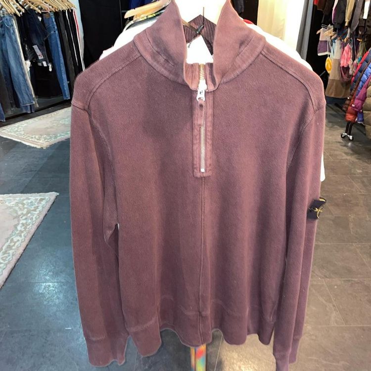 Stone Island Brown Xl Stone Island quarter zip jumper, fits true to size, excellent used condition. Message for m product image