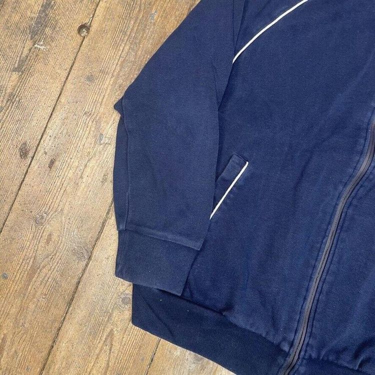 Lacoste Sweatshirt Y2K Vintage Full Zip Sports Jumper, Navy, Womens 3XL image 6