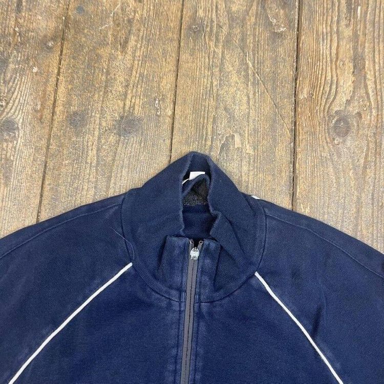 Lacoste Sweatshirt Y2K Vintage Full Zip Sports Jumper, Navy, Womens 3XL image 7