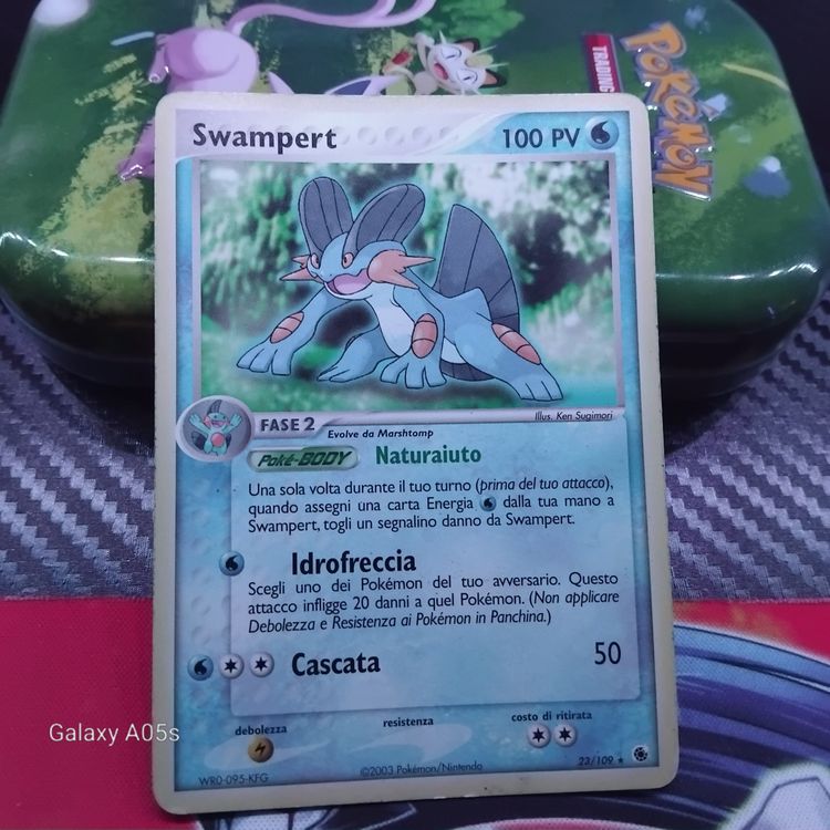 Swampert Raro 23/109 Non-Olo Vintage EX Tempesta di Sabbia 2003 image 1