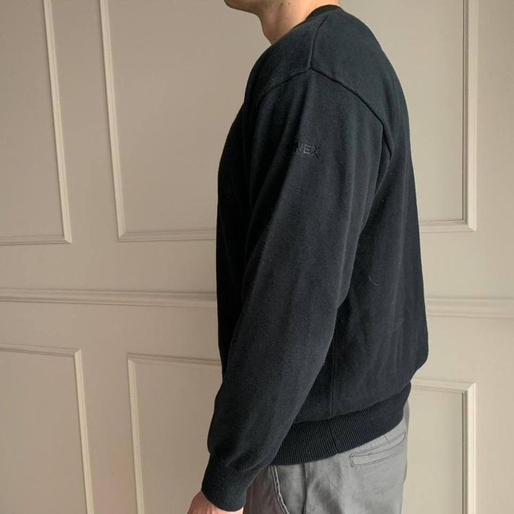 90s Vintage Unisex V-Neck Embroidered Cotton Traders Sweater imagen 4