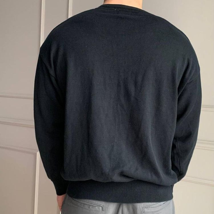 90s Vintage Unisex V-Neck Embroidered Cotton Traders Sweater imagen 5