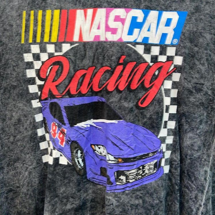 S nascar tee washed dark grey. Great condition. Message for more details. 2