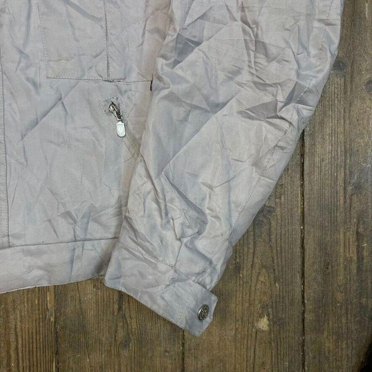 Belstaff Bomber Jacket Blanket Lined 90s Vintage Sports Coat, Grey, Mens Large image 5