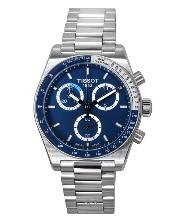 Tissot PR516 Chronograph Stainless Steel Blue Dial Quartz T149.417.11.041.00 100M Men's Watch image 1