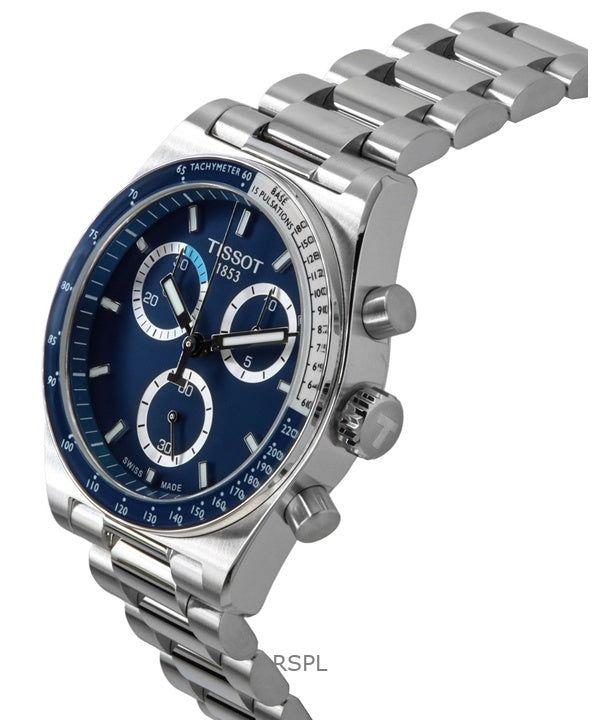 Tissot PR516 Chronograph Stainless Steel Blue Dial Quartz T149.417.11.041.00 100M Men's Watch image 5