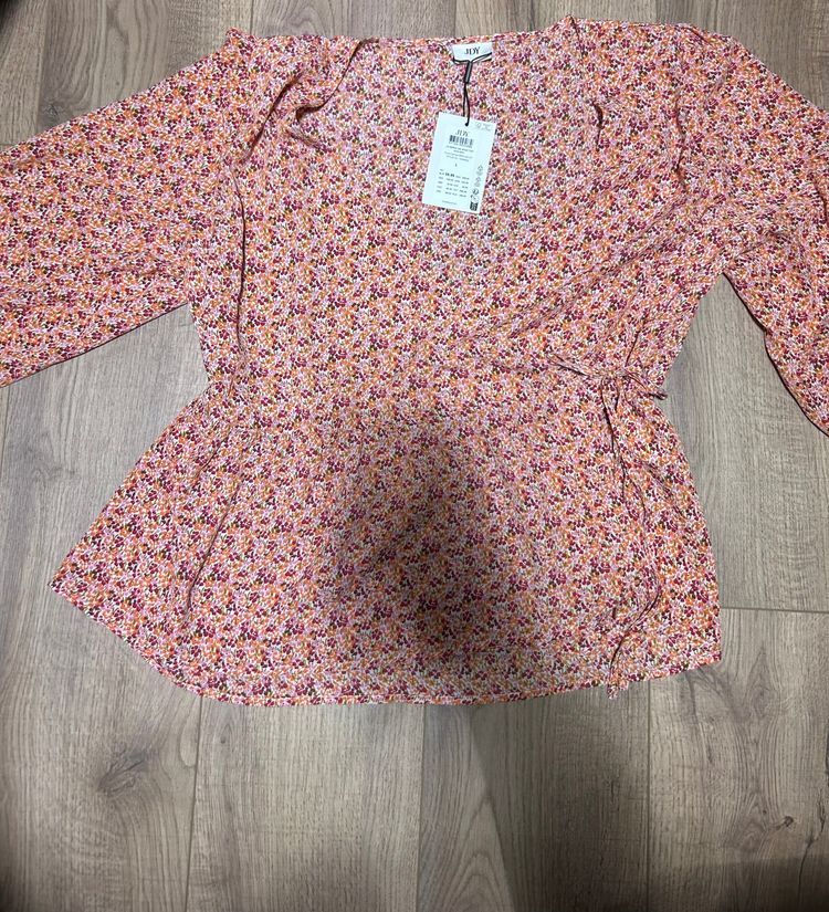 JDY Pink Floral Long Sleeve Blouse product image