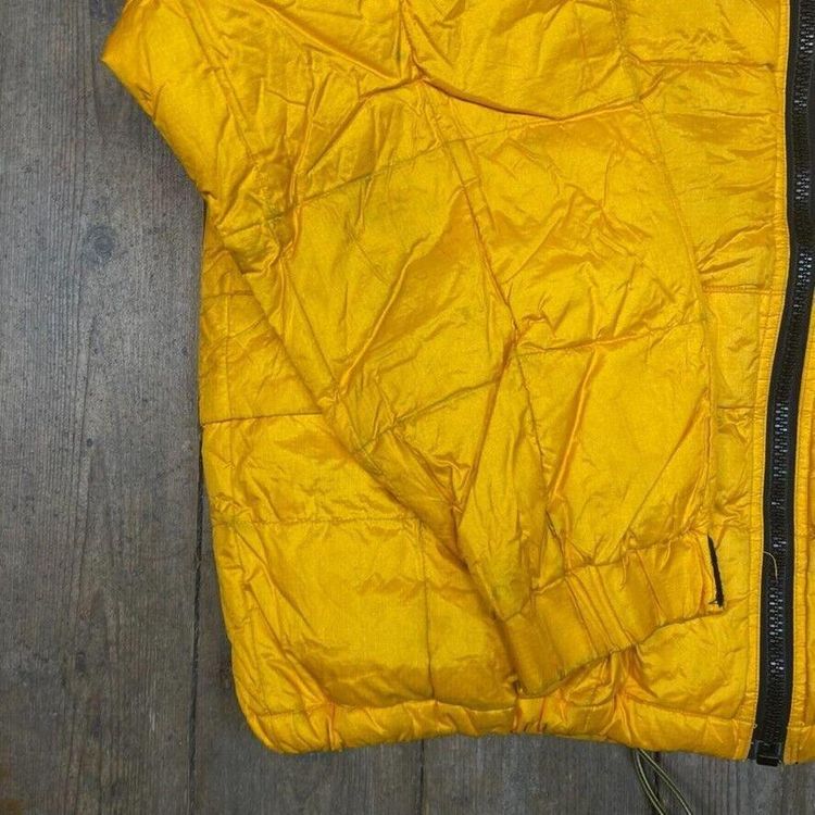 Tommy Hilfiger Puffer Coat Down Fill Vintage Sports Jacket, Yellow, Mens XL 4