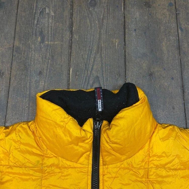 Tommy Hilfiger Puffer Coat Down Fill Vintage Sports Jacket, Yellow, Mens XL 5