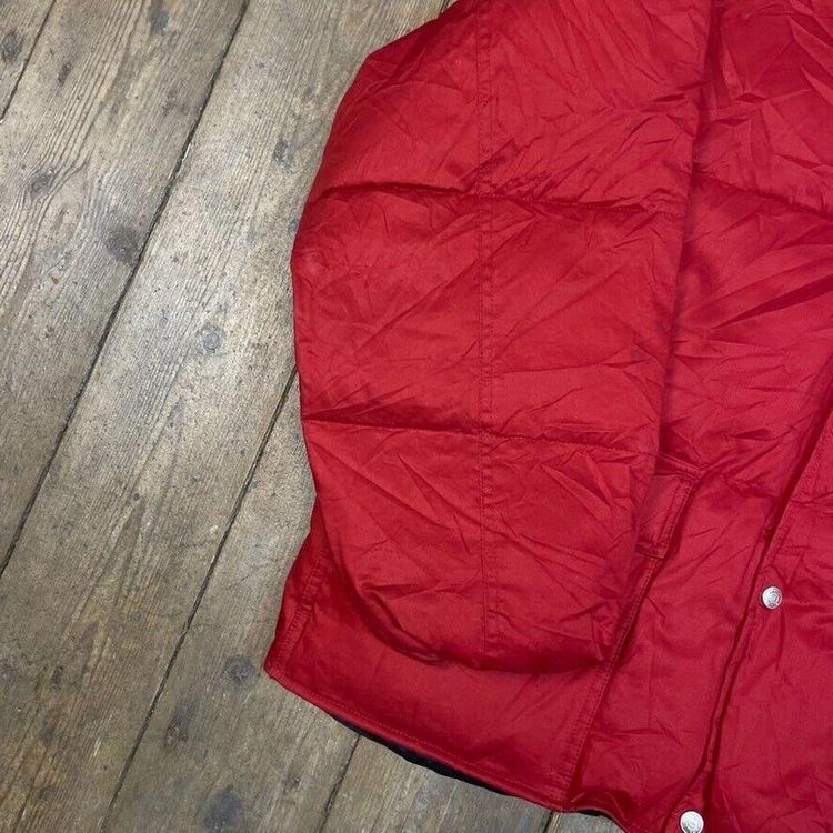 Ralph Lauren Polo Jeans Puffer Jacket Down 90s Sports Coat, Red, Mens Large image 5