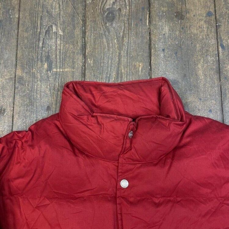 Ralph Lauren Polo Jeans Puffer Jacket Down 90s Sports Coat, Red, Mens Large image 6