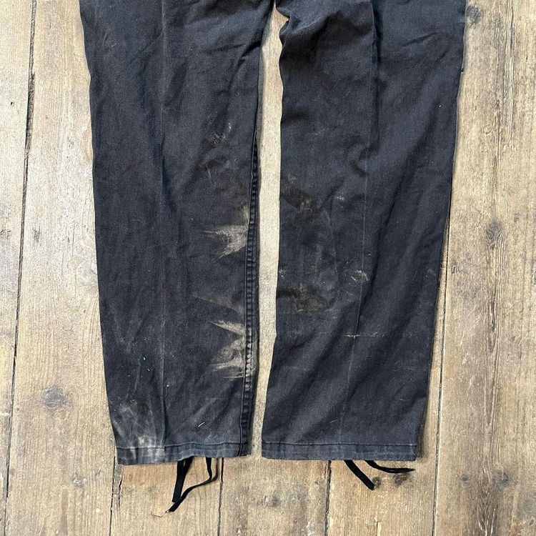 Vintage Cargo Trousers Tech Army Military Trousers, Black, Mens 34 image 7