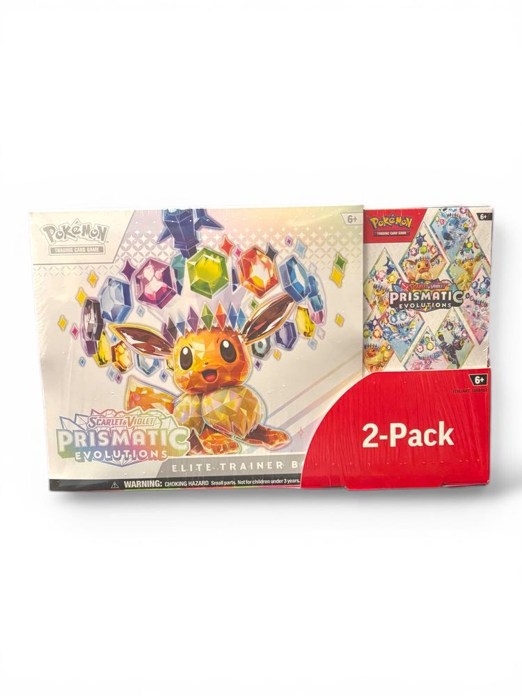 Pokémon  Prismatic Evolutions ETB 2-Pack With Booster Bundle