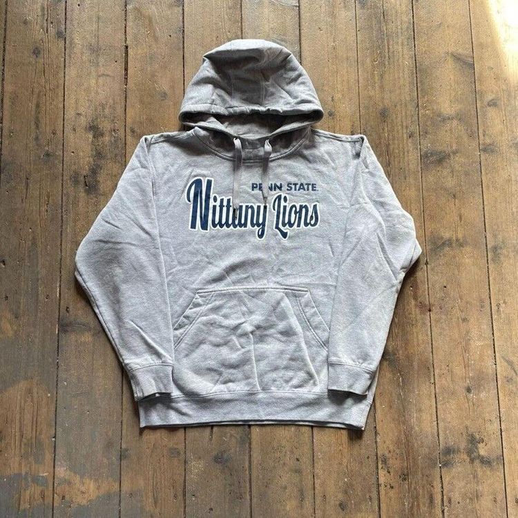 Champs College Hoodie Penn State Sports Sweatshirt Grey, Mens Large 1