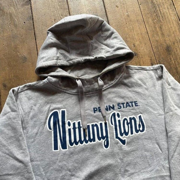 Champs College Hoodie Penn State Sports Sweatshirt Grey, Mens Large 7
