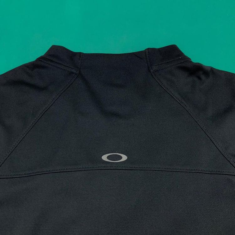 Oakley Lightweight Cycling Running Technical Full Zip Jersey Tee Zip Pockets Black XXL 5