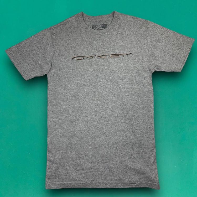 Oakley Oakley Vintage Technical Spellout Graphic Spellout Logo T-shirt Skater Tee Grey M product image