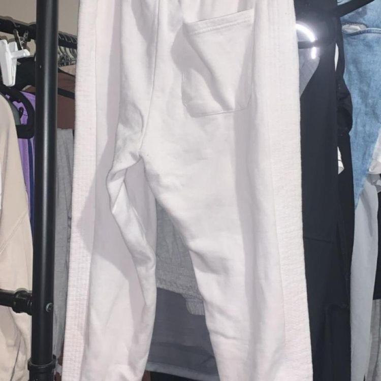 White Ts Track bottoms size M,  great condition imagen 2