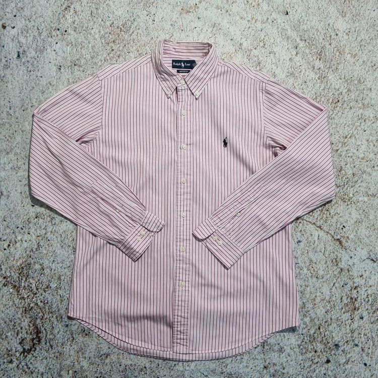Ralph Lauren OXFORD SHIRT CUSTOM FIT STRIPE - Pink - Size L