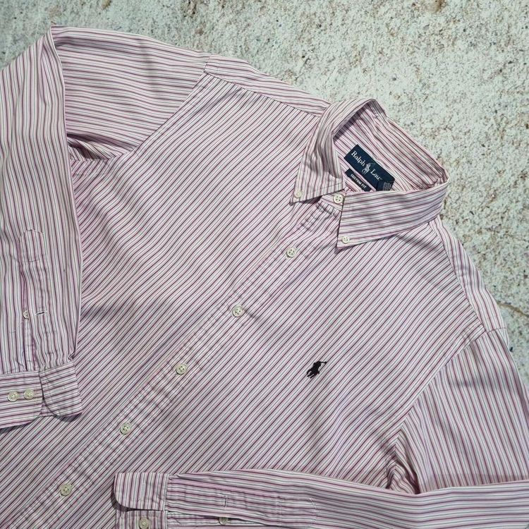 Ralph Lauren OXFORD SHIRT CUSTOM FIT STRIPE - Pink - Size L 2