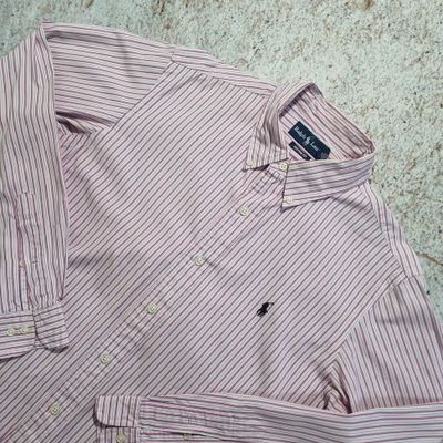 Ralph Lauren OXFORD SHIRT CUSTOM FIT STRIPE - Pink - Size L 2