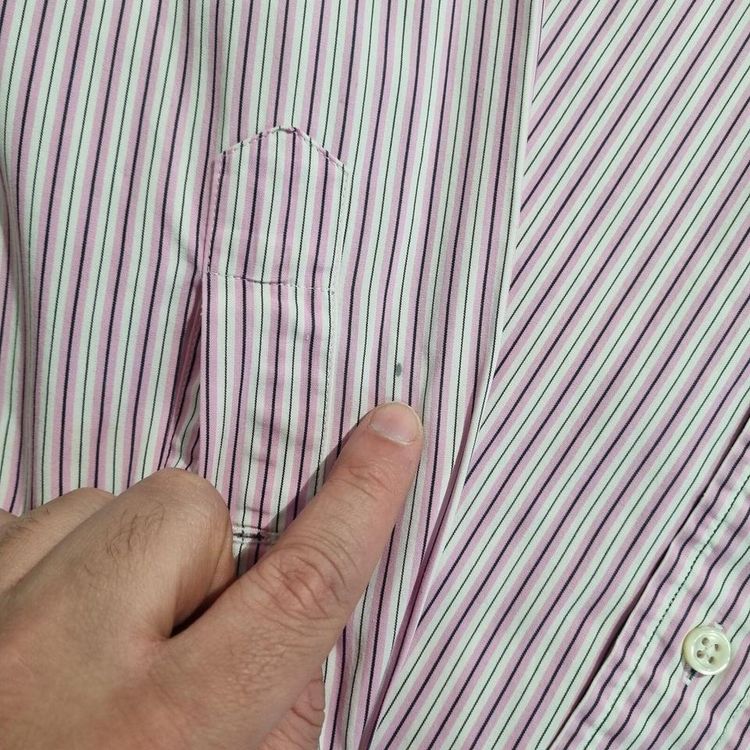 Ralph Lauren OXFORD SHIRT CUSTOM FIT STRIPE - Pink - Size L 7