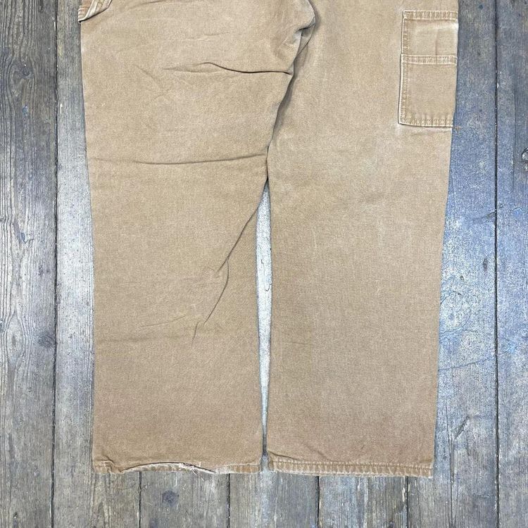 Dickies Trousers Blanket Lined Carpenter Denim Workwear Pants, Tan, Mens 42" image 8
