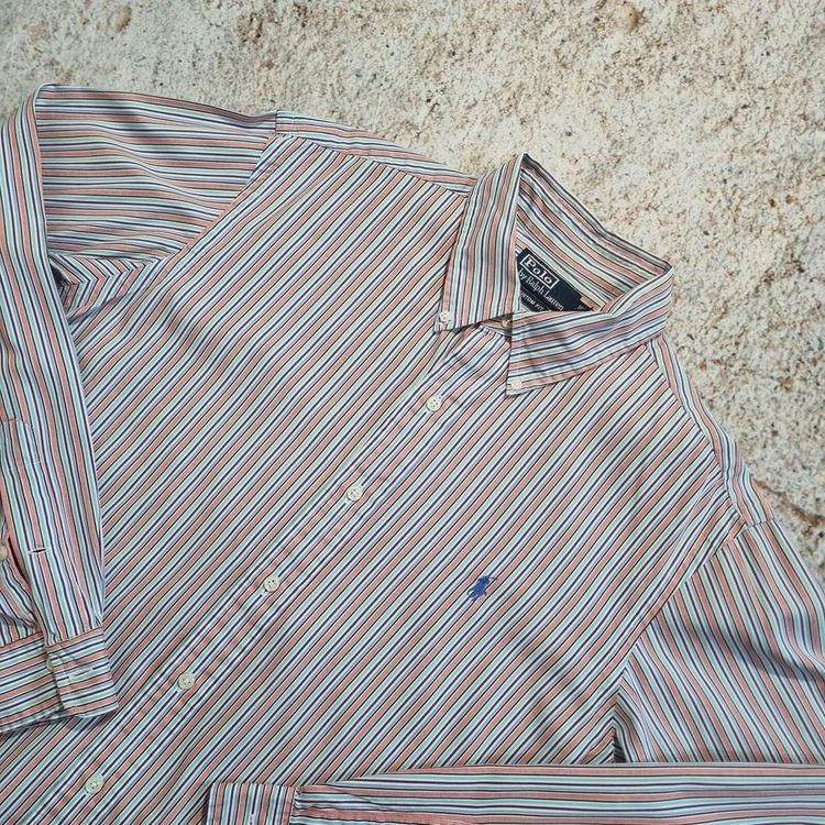 Ralph Lauren OXFORD SHIRT CUSTOM FIT STRIPE - Blue - Size 16.5 42 image 2