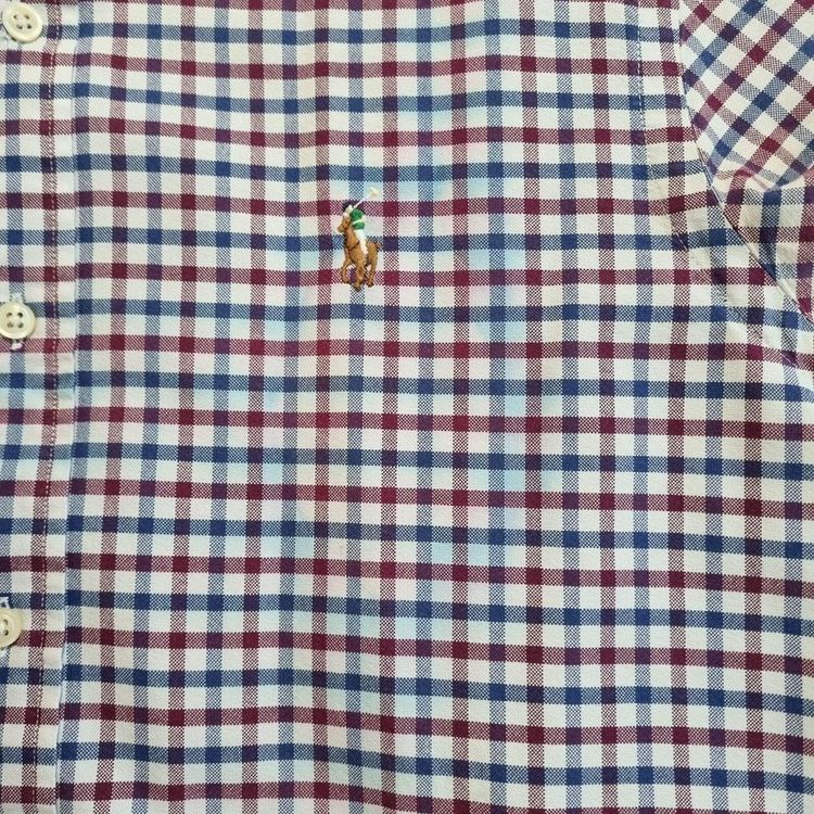 Ralph Lauren OXFORD CHECK - RED BLUE - Size S 3