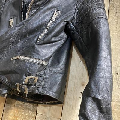 Vintage leather biker jacket 5