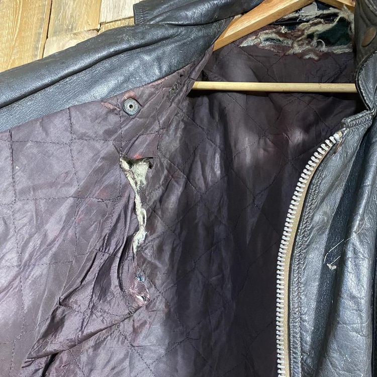 Vintage leather biker jacket 6