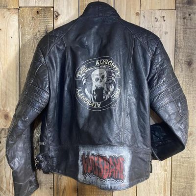 Vintage leather biker jacket 7
