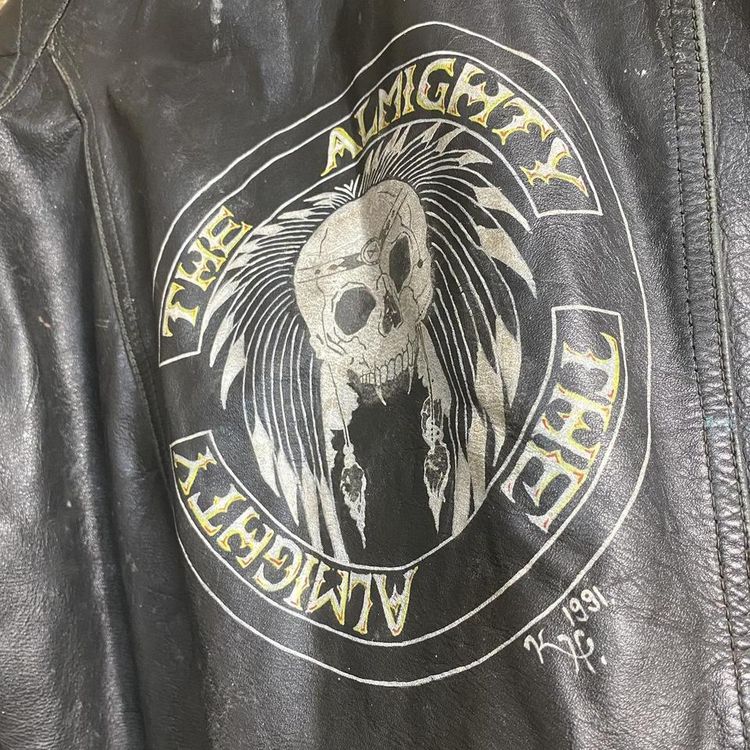 Vintage leather biker jacket 8
