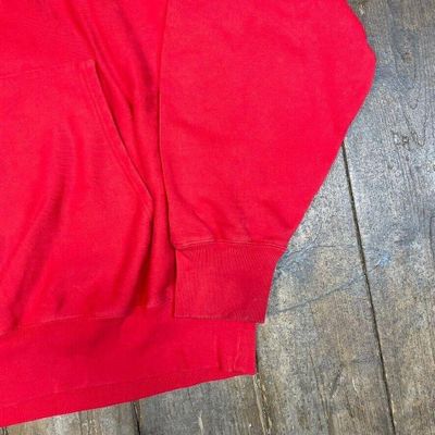 Champion Hoodie Cornwell Pull Over College Sports Sweatshirt, Red, Mens XL 5
