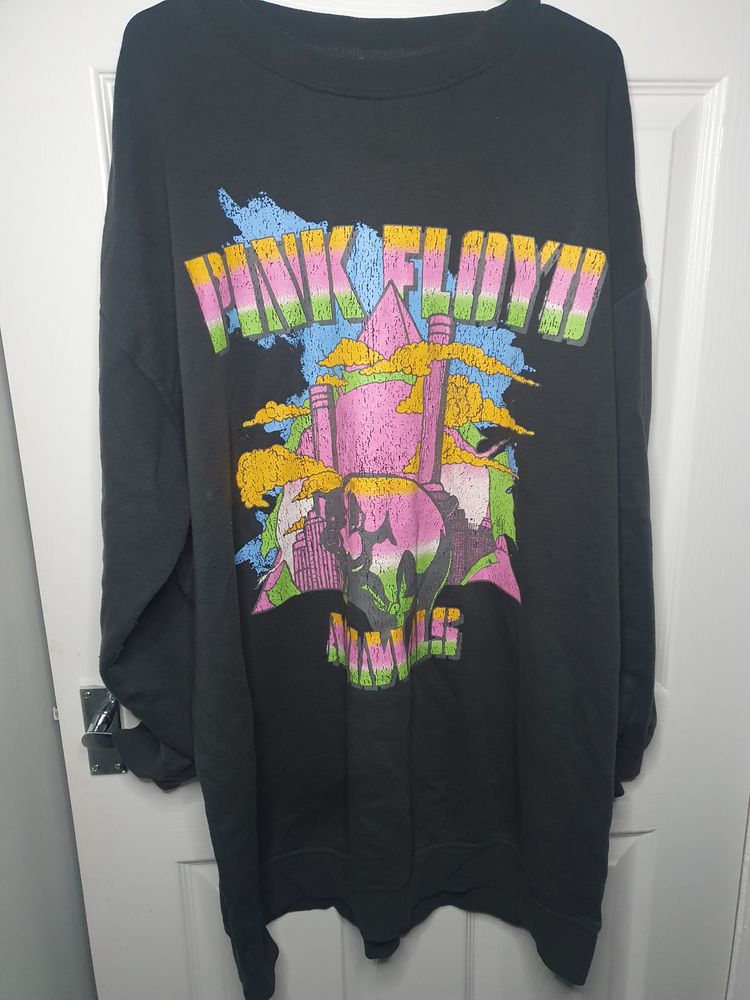 Black Pink Floyd Graphic Sweatshirt