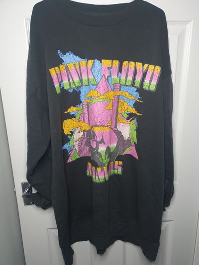 Black Pink Floyd Graphic Sweatshirt
