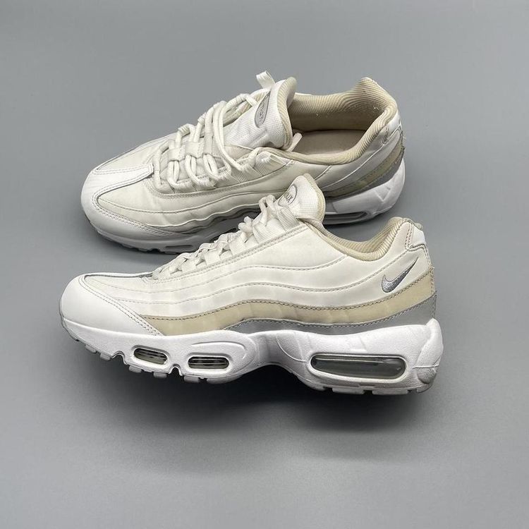 Womens Nike Air Max 95 White Beige Trainers image 1