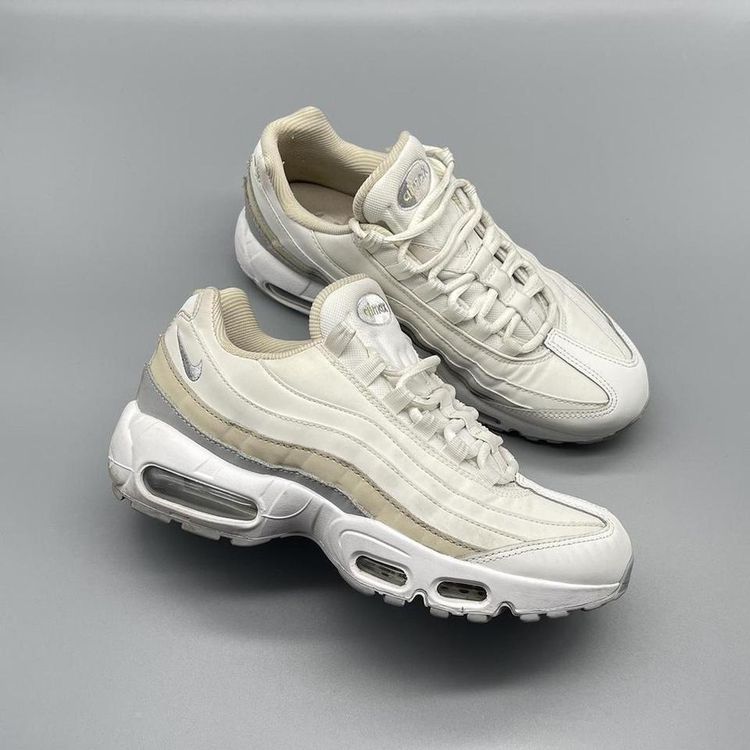 Womens Nike Air Max 95 White Beige Trainers image 2