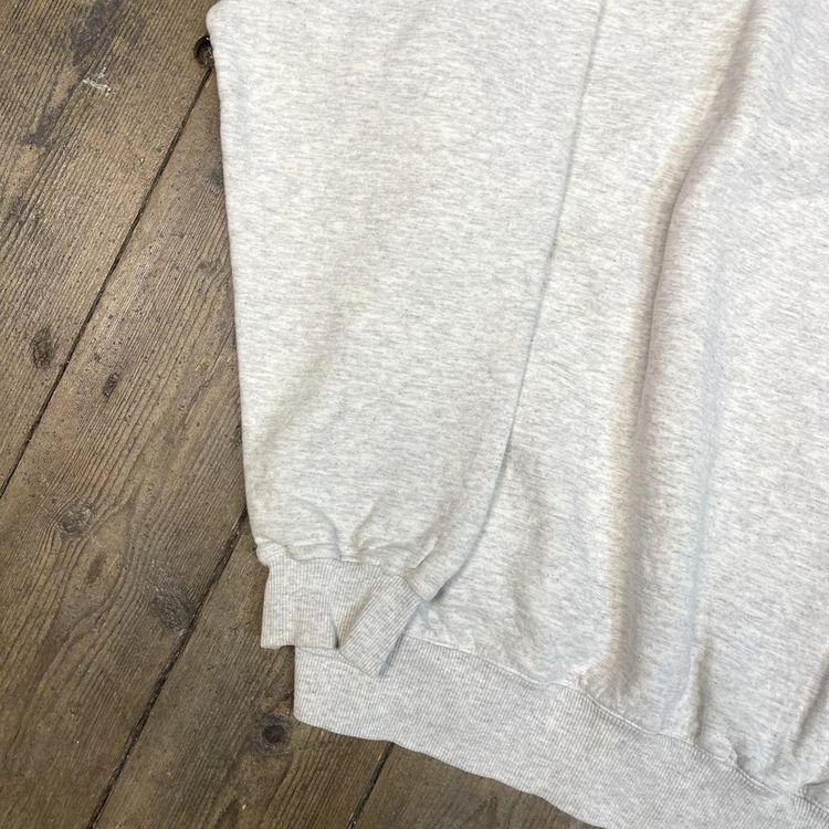 Champion Sweatshirt Pull Over Blank Y2K Sports Jumper, White, Mens XL 5