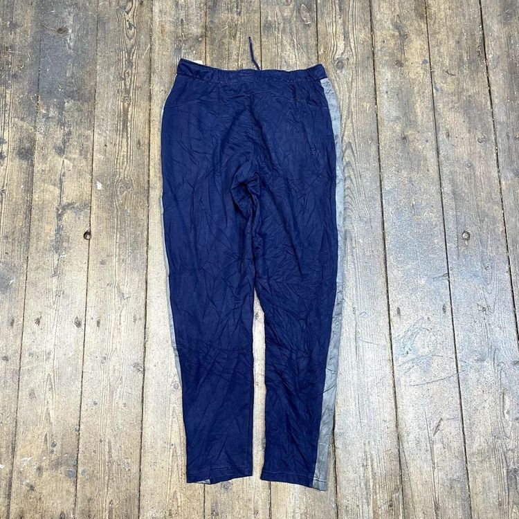 Puma Tracksuit Bottoms Y2K Vintage Sports Joggers, Navy Blue, Mens Medium 6