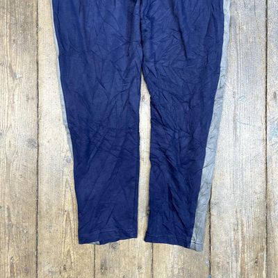Puma Tracksuit Bottoms Y2K Vintage Sports Joggers, Navy Blue, Mens Medium 7