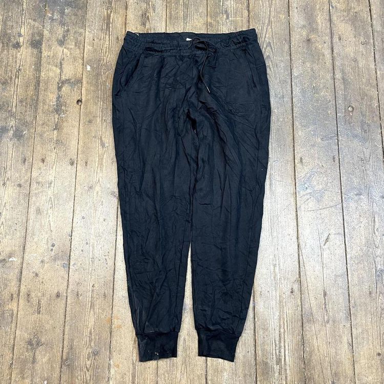 Puma Joggers Y2K Straight Leg Cotton Sports Track Pants, Black, Mens XL