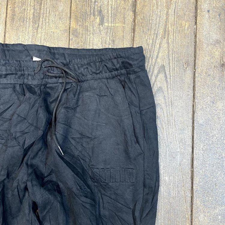 Puma Joggers Y2K Straight Leg Cotton Sports Track Pants, Black, Mens XL 4