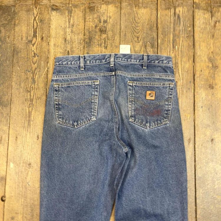Carhartt Jeans Traditional Fit Carpenter Denim Workwear Trousers, Blue, Mens 34 5