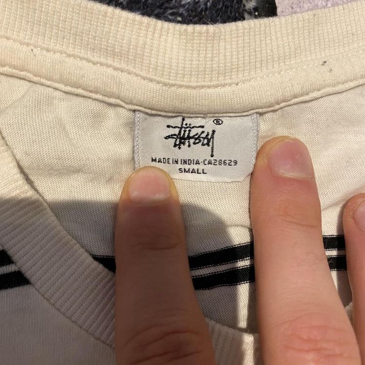 Striped Stussy T-Shirt imagen 5